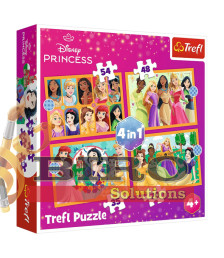TF Puzzle 4 in 1 -Fairy tale stories / Disney Princess